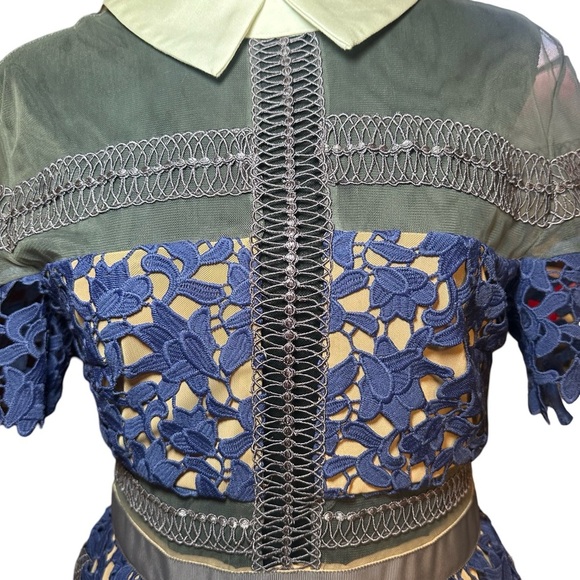 Self Portrait Liliana Lace Midi dress size 4 - Picture 5 of 7